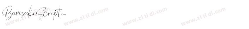 BarosakiScript字体转换