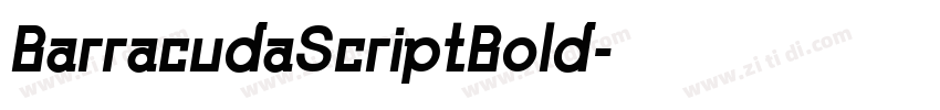 BarracudaScriptBold字体转换