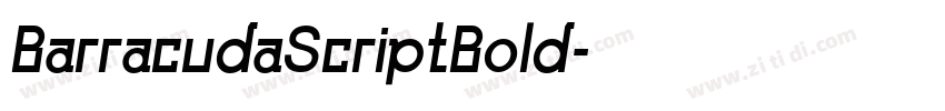 BarracudaScriptBold字体转换