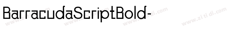 BarracudaScriptBold字体转换