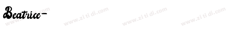 Beatrice字体转换