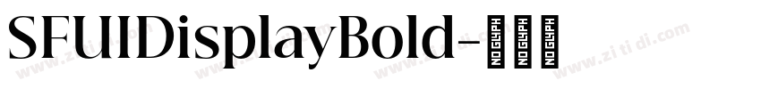 SFUIDisplayBold字体转换