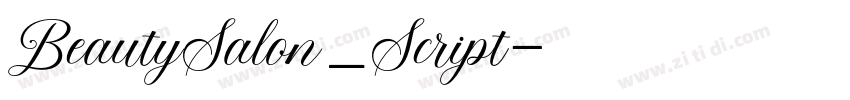 BeautySalon_Script字体转换