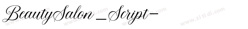 BeautySalon_Script字体转换