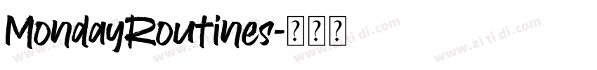 MondayRoutines字体转换