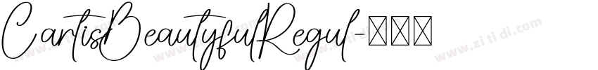 CartisBeautyfulRegul字体转换