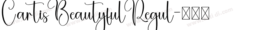 CartisBeautyfulRegul字体转换 CartisBeautyfulRegul字体转换