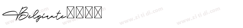 Belgiante字体转换