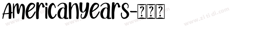 AmericanYears字体转换