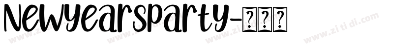 NewYearsParty字体转换