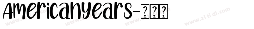 AmericanYears字体转换