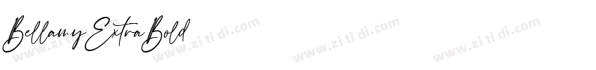BellamyExtraBold字体转换