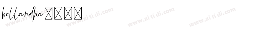bellandha字体转换