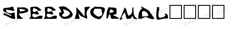 SpeedNormal字体转换