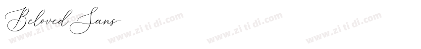 BelovedSans字体转换
