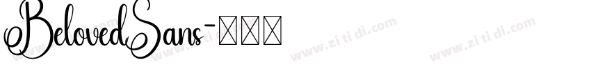 BelovedSans字体转换