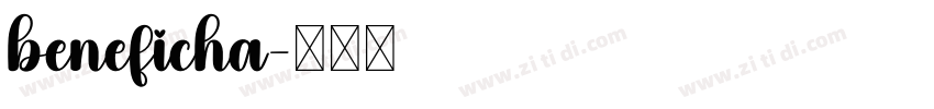 beneficha字体转换