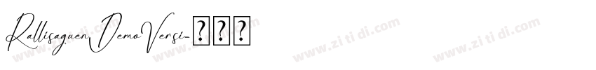 RallisaguenDemoVersi字体转换