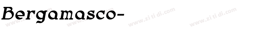 Bergamasco字体转换