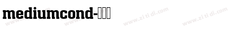 mediumcond字体转换