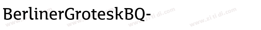 BerlinerGroteskBQ字体转换