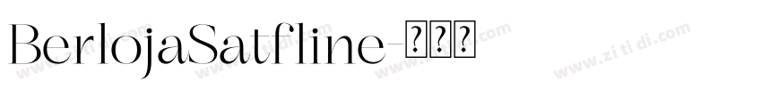 BerlojaSatfline字体转换