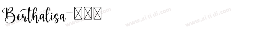 Berthalisa字体转换
