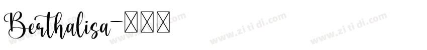 Berthalisa字体转换