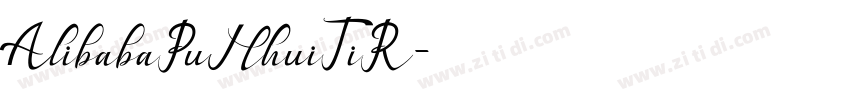 AlibabaPuHhuiTiR字体转换