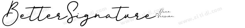 BetterSignature字体转换