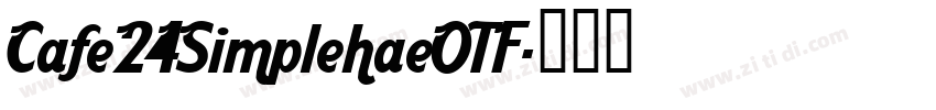 Cafe24SimplehaeOTF字体转换