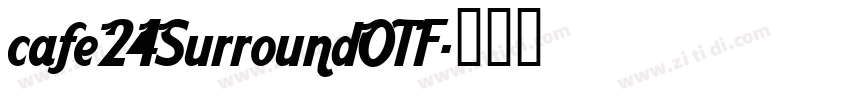 cafe24SurroundOTF字体转换