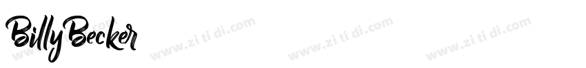 BillyBecker字体转换