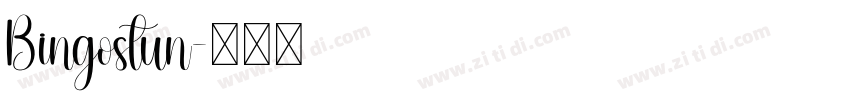 Bingostun字体转换