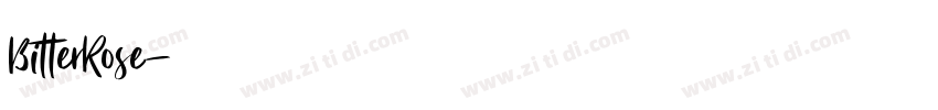 BitterRose字体转换