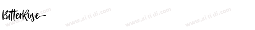 BitterRose字体转换