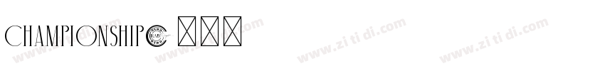 Championship字体转换