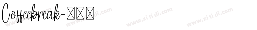 Coffeebreak字体转换