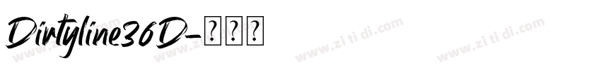 Dirtyline36D字体转换