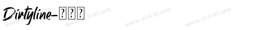 Dirtyline字体转换