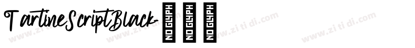 TartineScriptBlack字体转换