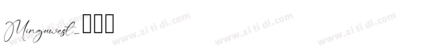 Minguwest字体转换