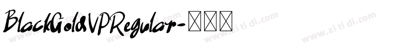 BlackGoldVPRegular字体转换
