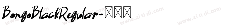 BongoBlackRegular字体转换