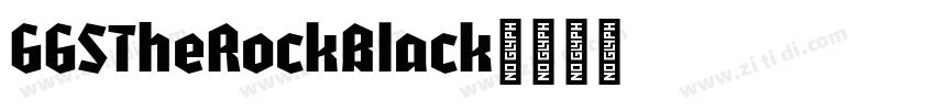 GGSTheRockBlack字体转换