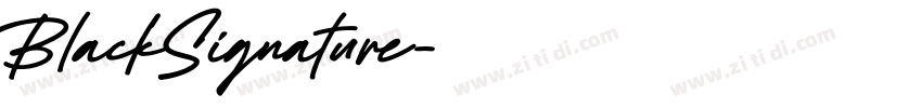 BlackSignature字体转换 BlackSignature字体转换