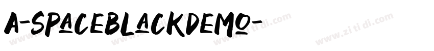 A-SpaceBlackDemo字体转换