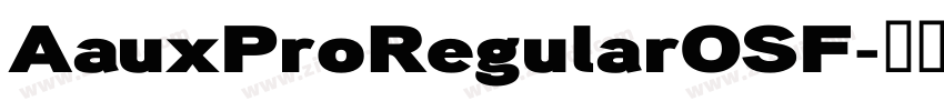 AauxProRegularOSF字体转换