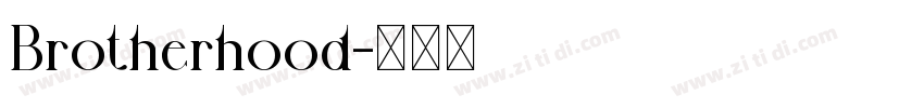 Brotherhood字体转换
