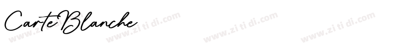 CarteBlanche字体转换